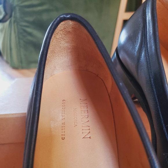 meermin vitello black women's loafer - Picture 2 of 8